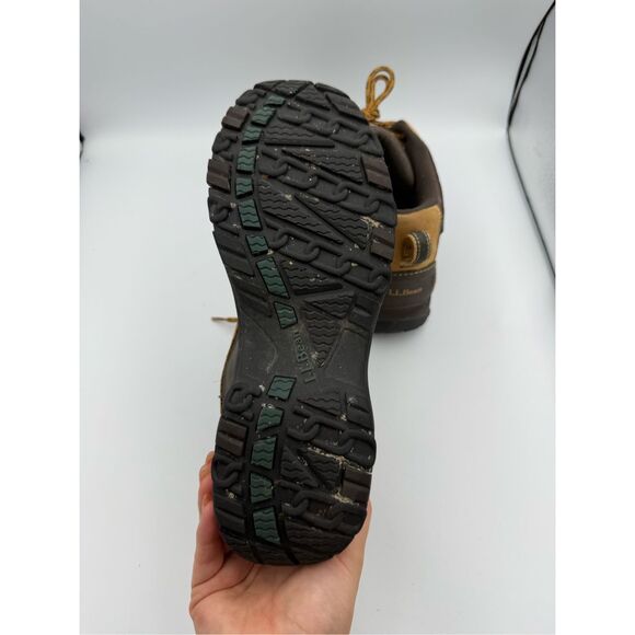 L.L. Bean Mens Tan Brown Leather Low Waterproof Dri Lex Duck Boots Size 10 - Picture 4 of 9
